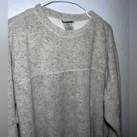 RARE Vintage LL Bean Sherpa Fleece Pullover Sweater Mens XL Tall 0 Bkw2 Marled - Picture 3 of 8